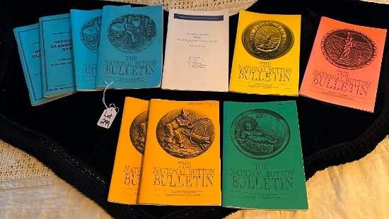 LOT OF 10 - 2005 THE NATIONAL BUTTON BULLETIN