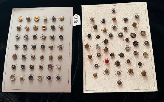 LOT OF 2 - METAL & MORE BUTTON DISPLAY CARDS
