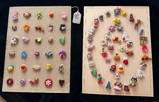 LOT OF 2 - SNAPS & MORE BUTTON DISPLAY CARDS