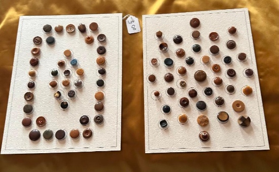 LOT OF 2 - VINTAGE BUTTON DISPLAY CARDS