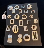 SHELL BELT BUCKLE DISPLAY CARD