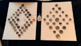 LOT OF 2 - RIVET SHANKS BUTTON DISPLAY CARDS