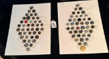 LOT OF 2 - RIVET SHANKS BUTTON DISPLAY CARDS