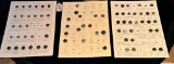 LOT OF 3 - RIVET SHANKS BUTTON DISPLAY CARDS
