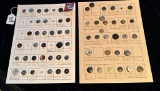LOT OF 2 - RIVET SHANKS BUTTON DISPLAY CARDS