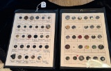 LOT OF 2 - RIVET SHANKS BUTTON DISPLAY CARDS