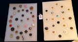 LOT OF 2 - ASSORTED BUTTON DISPLAY CARDS