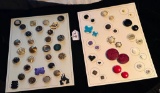 LOT OF 2 - MOTHER/DAUGHTER & ASSORTED BUTTON DISPLAY CARDS