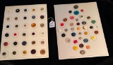 LOT OF 2 - ASSORTED BUTTON DISPLAY CARDS