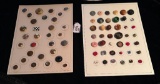 LOT OF 2 - METAL & MORE BUTTON DISPLAY CARDS