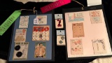 LOT OF 2 - BUTTON DISPLAY CARDS W/ RIBBONS & 2 EXTRA CARDS