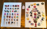 LOT OF 2 - CHARACTER & MORE BUTTON DISPLAY CARDS