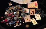 CONTAINER OF VARIOUS BUTTONS