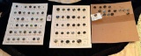 LOT OF 3 - RIVET SHANKS BUTTONS DISPLAY CARDS INCLUDING SUPERMAN, CURIOUS GEORGE & MORE