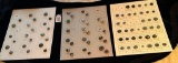 LOT OF 3 - MOTHER/DAUGHTER RIVET SHANKS BUTTON DISPLAY CARDS