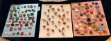 LOT OF 3 - CHARACTERS & MORE BUTTON DISPLAY CARDS