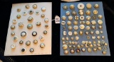 LOT OF 2 - SNAP TOGETHER PLASTIC & MORE BUTTON DISPLAY CARDS