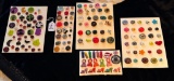 LOT OF 5 - HALLOWEEN & MORE BUTTON DISPLAY CARDS