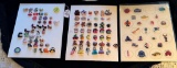 LOT OF 3 - SNAP TOGETHER BUTTON DISPLAY CARDS