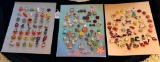 LOT OF 3 - HALLOWEEN, CHRISTMAS & MORE SNAP TOGETHER BUTTON DISPLAY CARDS