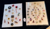 LOT OF 2 - SNAP TOGETHER BUTTON DISPLAY CARDS