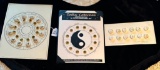 LOT OF 3 - ZODIAC BUTTON DISPLAY CARDS