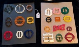 LOT OF 2 - BELT BUCKLES DISPLAY CARDS