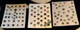 LOT OF 3 - RIVET SHANKS BUTTON DISPLAY CARDS