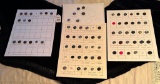 LOT OF 4 - RIVET SHANKS BUTTON DISPLAY CARDS