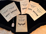 CLASSIFICATION OF BLACK GLASS BUTTONS & CLEAR AND COLORED GLASS BUTTONS BOOKLETS 1963, 1967 & 1969