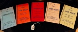LOT OF 5 - THE NATIONAL BUTTON BULLETIN 1962, 1964, 1965, 1967 & 1968
