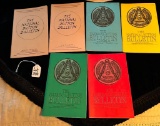 LOT OF 6 - THE NATIONAL BUTTON BULLETIN 1981, 1982 & 1988