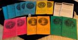 LOT OF 15 - 2001 THE. NATIONAL BUTTON BULLETIN