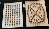 LOT OF 2 - METAL BUTTON DISPLAY CARDS