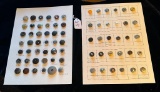 LOT OF 2 RIVET SHANKS BUTTON DISPLAY CARDS