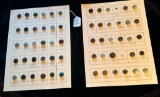 LOT OF 2 - RIVET SHANKS HARLEY DAVIDSON, MICKEY & MORE BUTTON CARD DISPLAYS