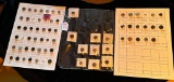LOT OF 3 RIVET SHANKS BUTTON DISPLAY CARDS