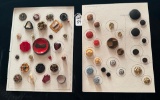 LOT OF 2 - INCLUDING GOODYEAR, MOTHER/DAUGHTER AND MORE BUTTON DISPLAY CARDS