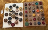LOT OF 2 - VINTAGE BUTTON DISPLAY CARDS