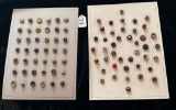 LOT OF 2 - METAL & MORE BUTTON DISPLAY CARDS