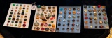 LOT OF 4 - VINTAGE & MORE BUTTON DISPLAY CARDS