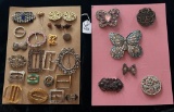 LOT OF 2 BELT BUCKLES & MORE DISPLAY CARDS