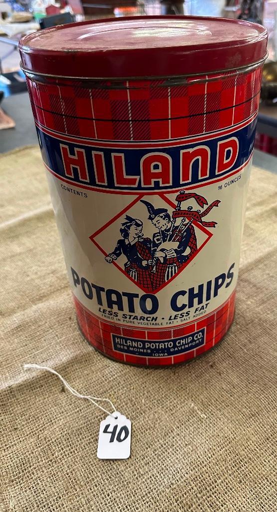 HILAND POTATO CHIP TIN Proxibid