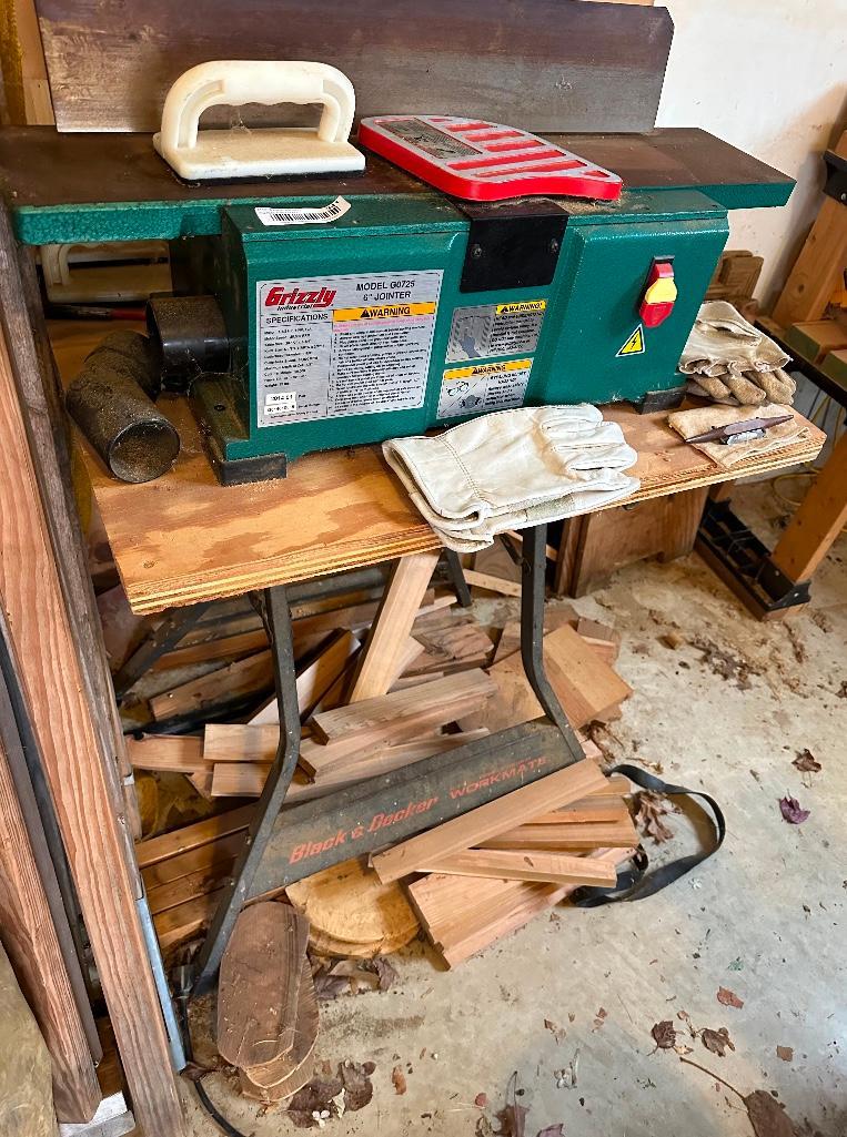 GRIZZLY 6" JOINTER MODEL G0725 WITH BLACK & Proxibid
