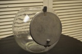 12 in. diameter glass kitchen jar