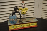 8 in. long cast iron trick dog mechanical bank
