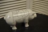 9 in. long Pottery butcher pig