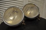(2) Ford 9 in diameter vintage headlights