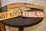 Vintage license plates from the 1930's & 1940's