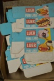 Large quantity of Luer pure lard boxes